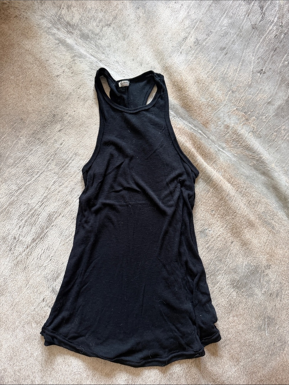 Free People Black Racerback Tank Top